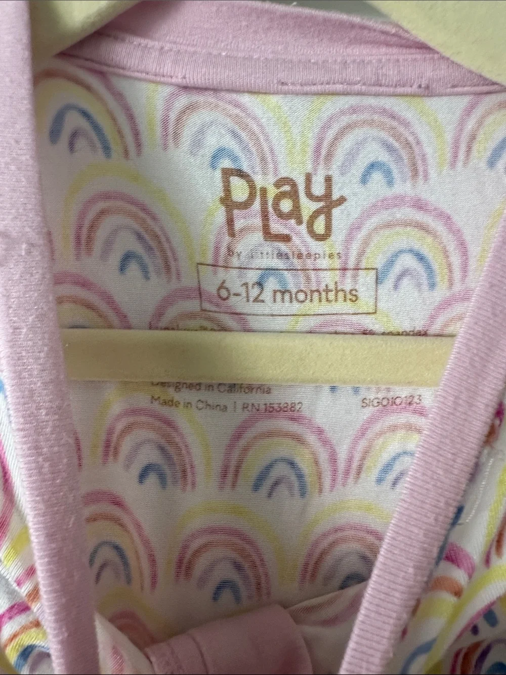 Little Sleepies Rainbow Print Romper